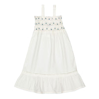 L by Ladida Cream Embroidered Maxi Dress