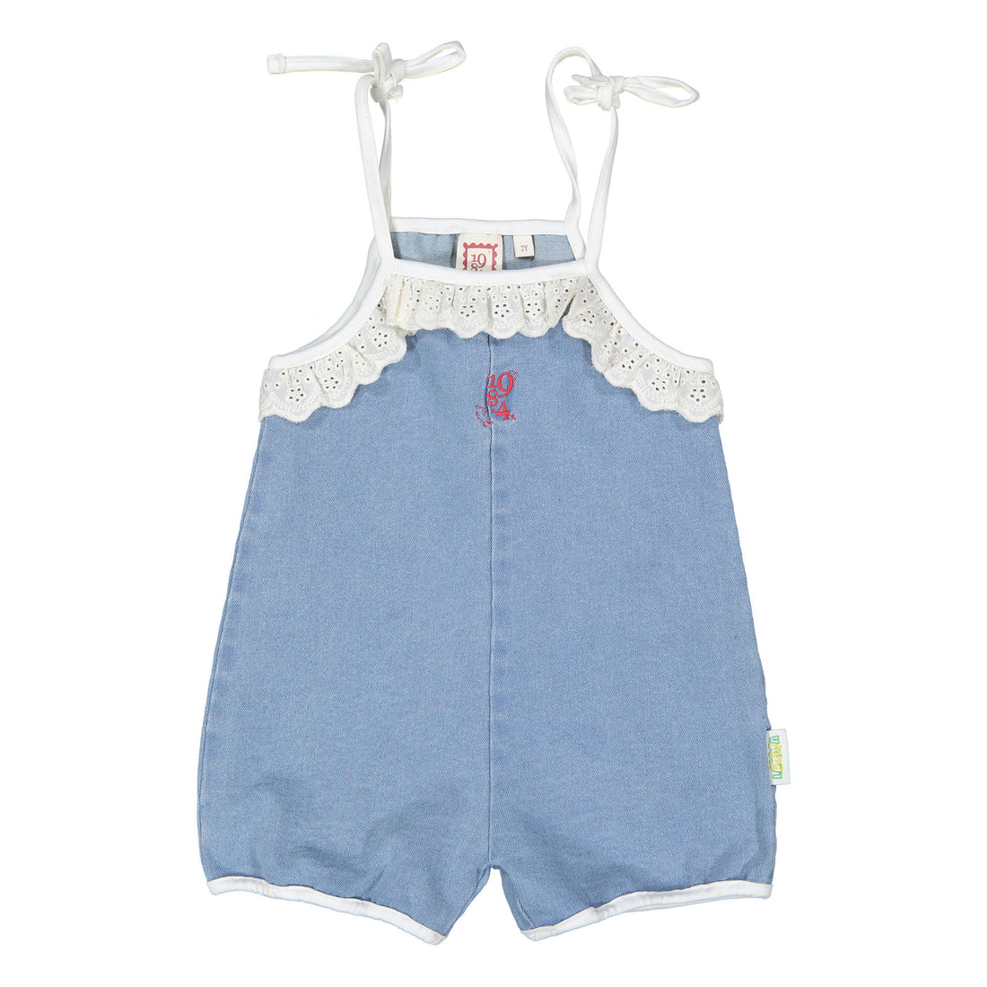 1984 Denim Eyelet Romper