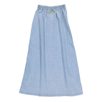 Elements Light Denim Mock Zip Skirt