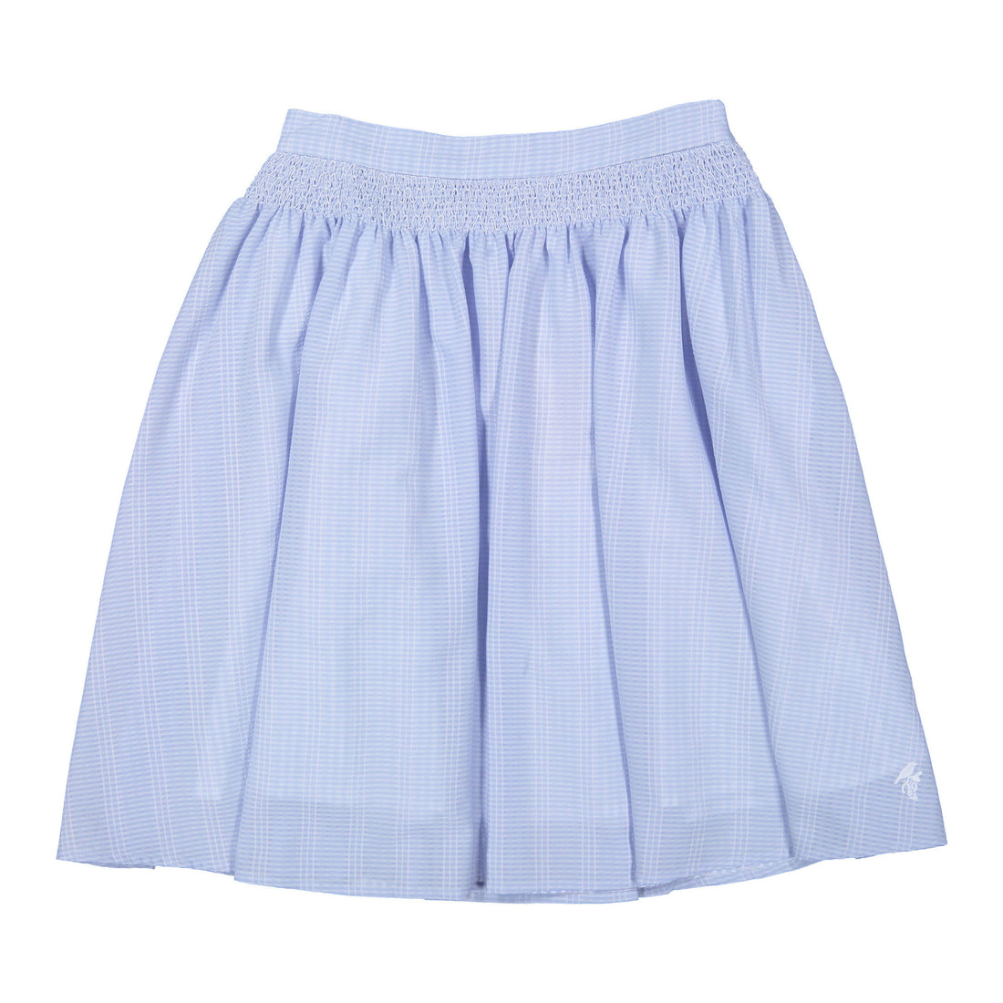 1984 Light Blue Seer Sucker Skirt