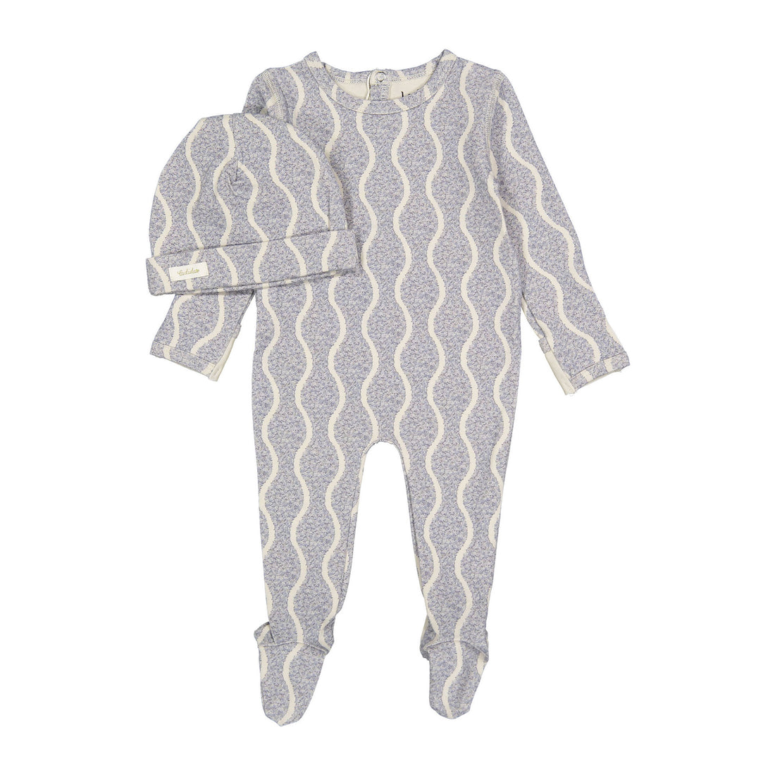Ladida Layette Blue Wave Romper + Hat