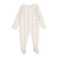 Ladida Layette Mauve Teddy Romper