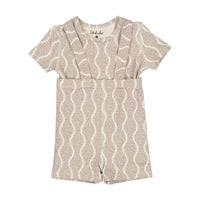 Ladida Layette Pink Wave Suspender Set