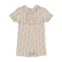 Ladida Layette Pink Wave Suspender Set