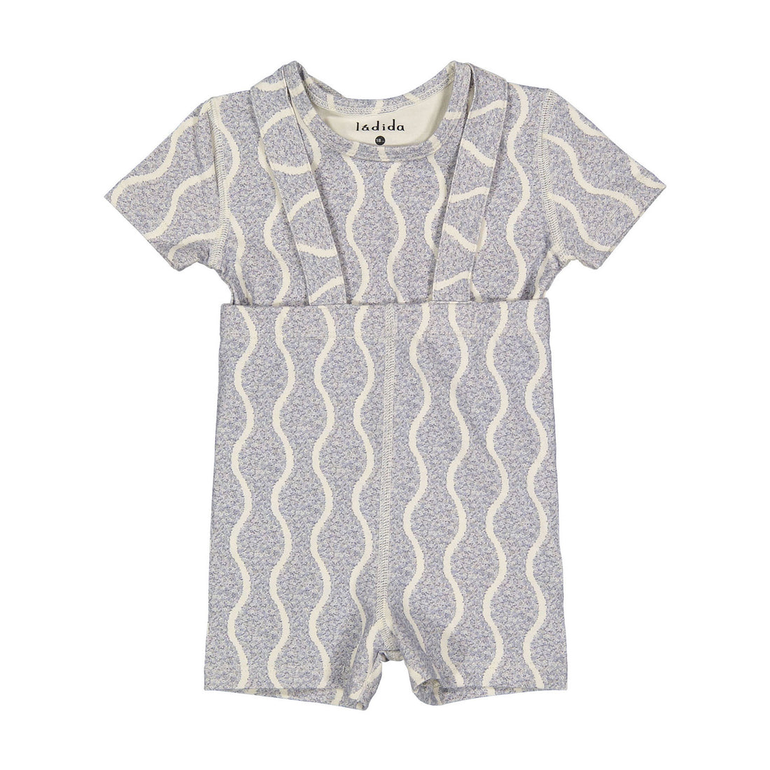 Ladida Layette Blue Wave Suspender Set