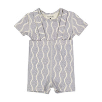 Ladida Layette Blue Wave Suspender Set