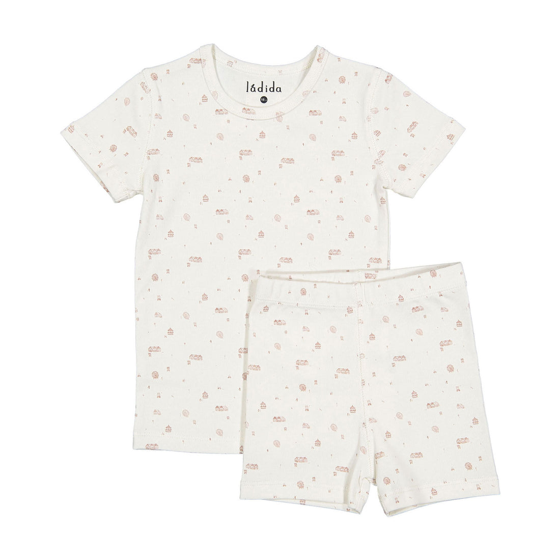 Ladida Layette Caramel Park Short Set