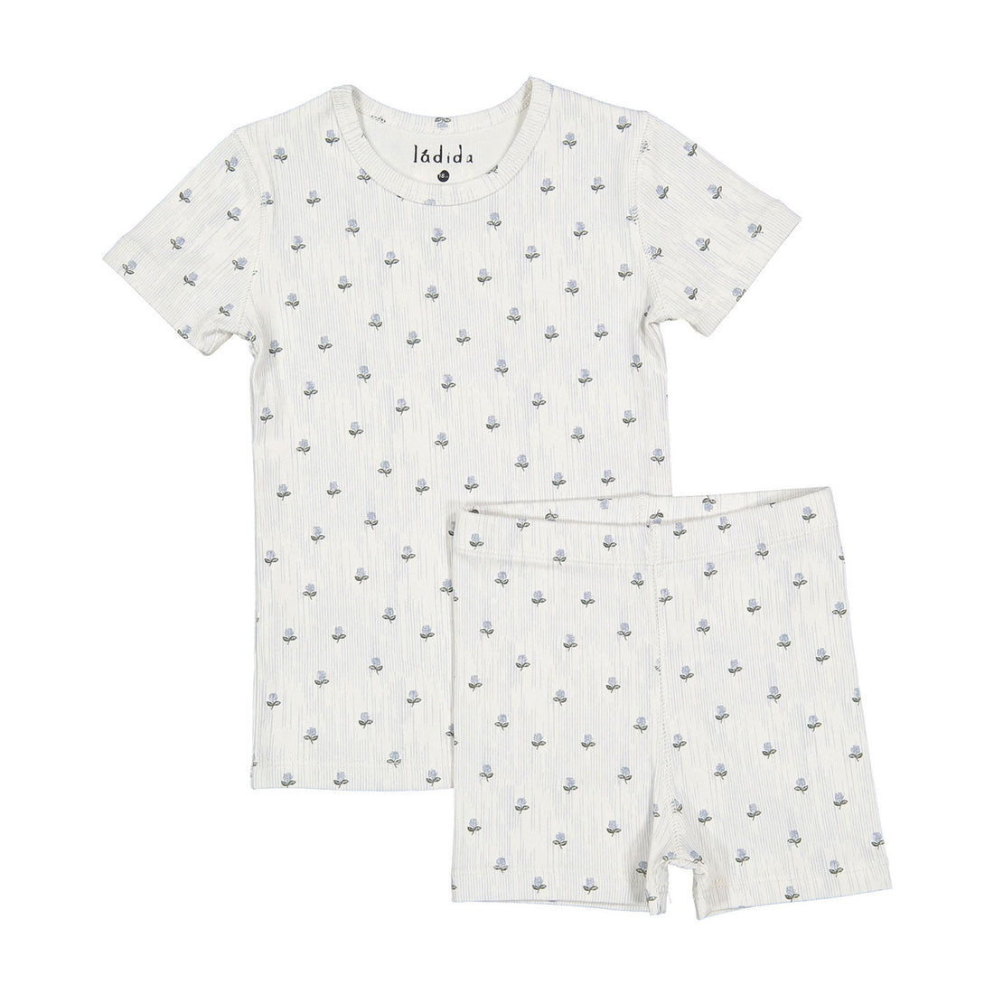 Ladida Layette Vintage Blue Short Set