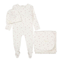 Ladida Layette Rosewood Park Romper + Hat + Blanket