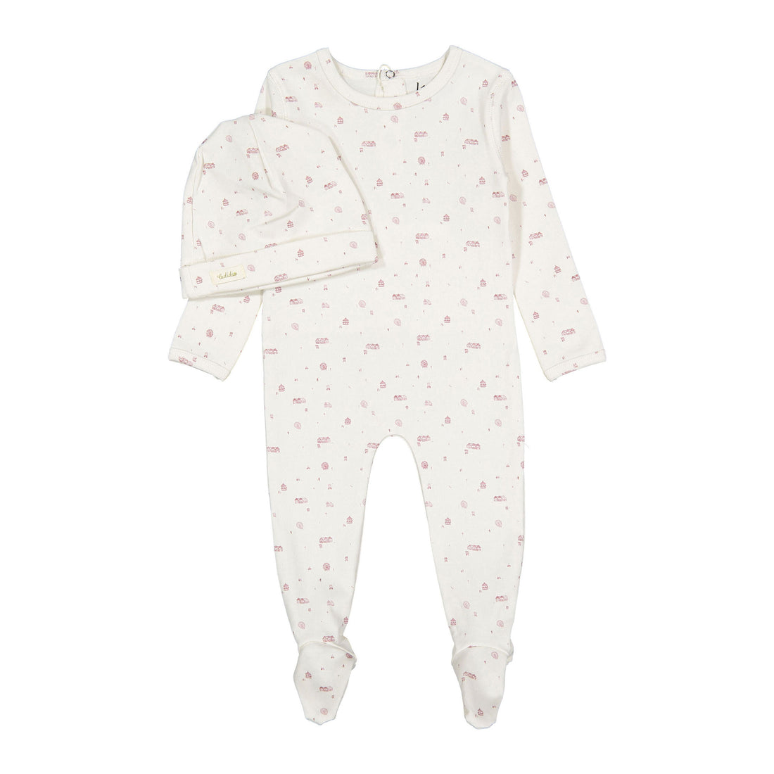 Ladida Layette Rosewood Park Romper + Hat