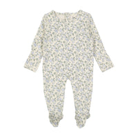 Ladida Layette Blue Garden Romper