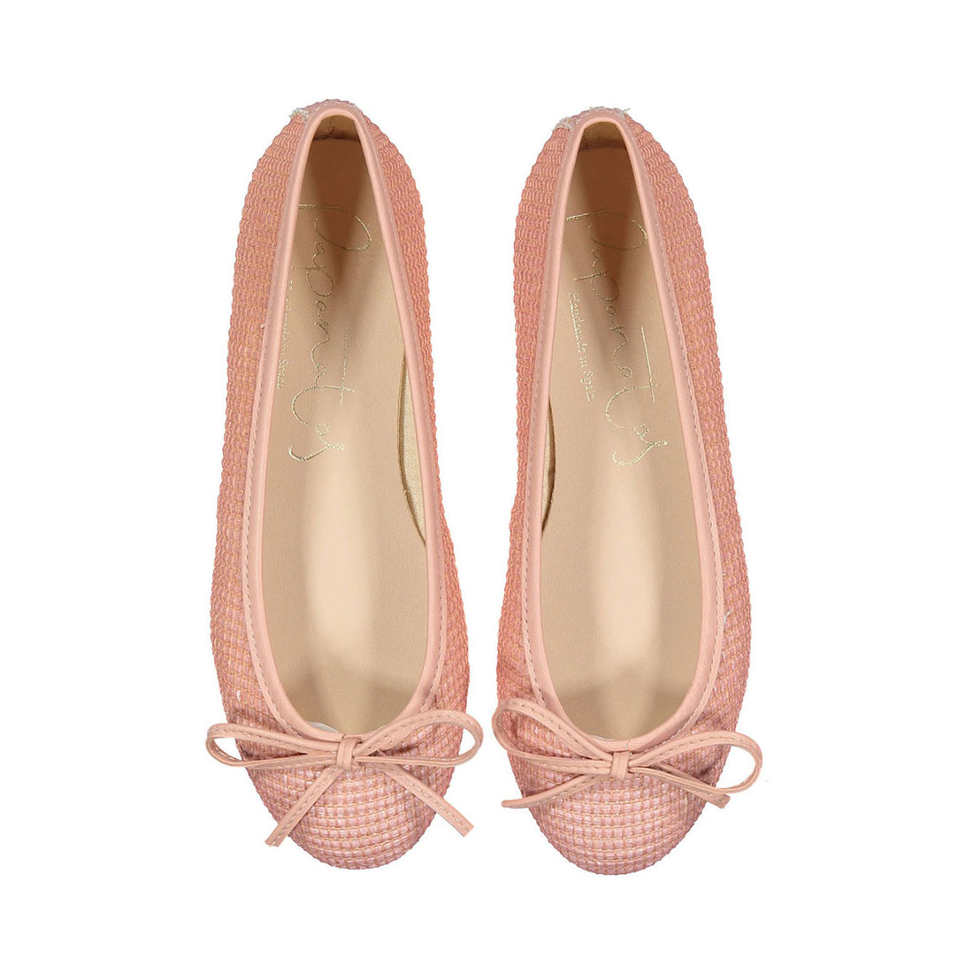 Papanatas Rose Tweed Ballet Flat