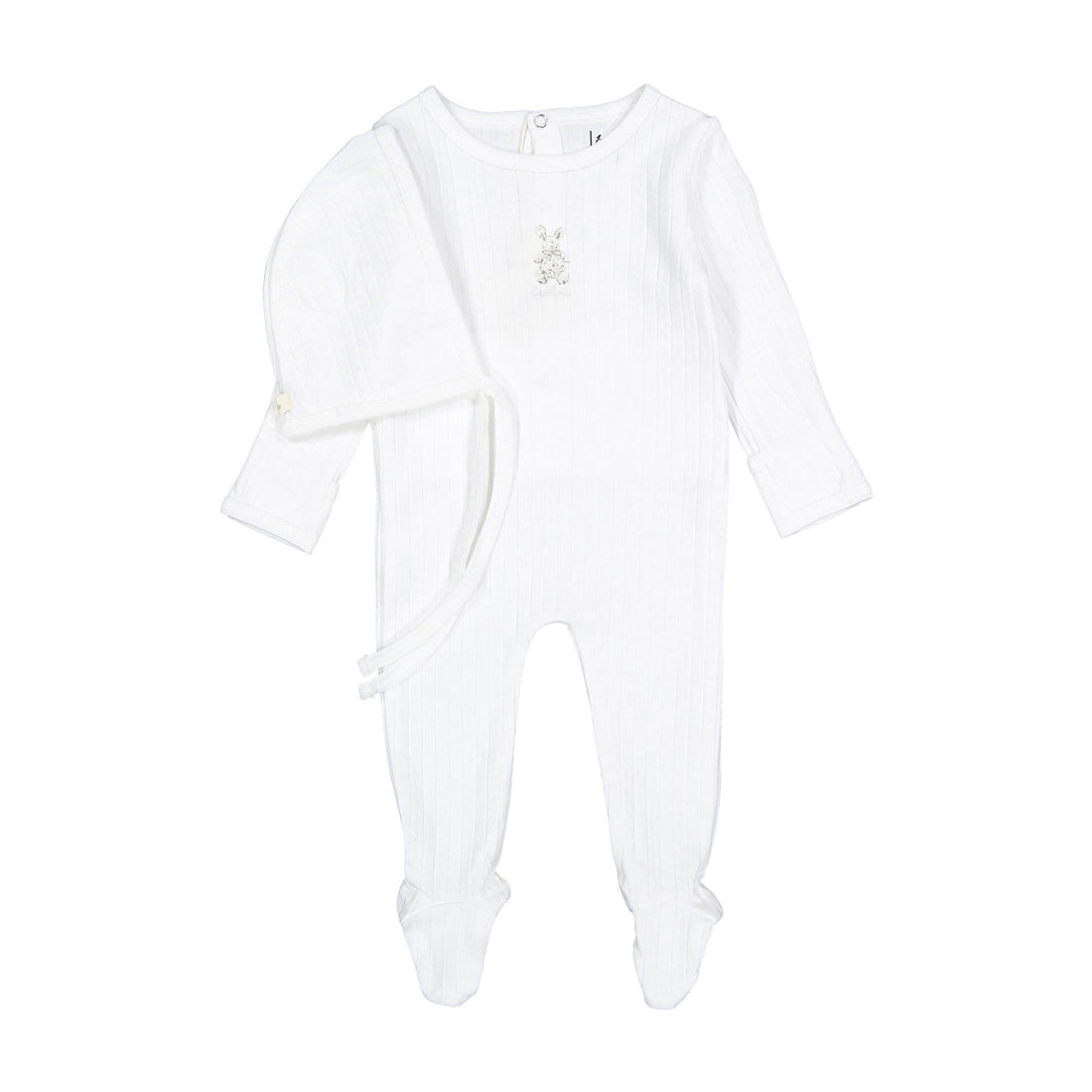 Ladida Layette Sand Bunny Romper + Bonnet