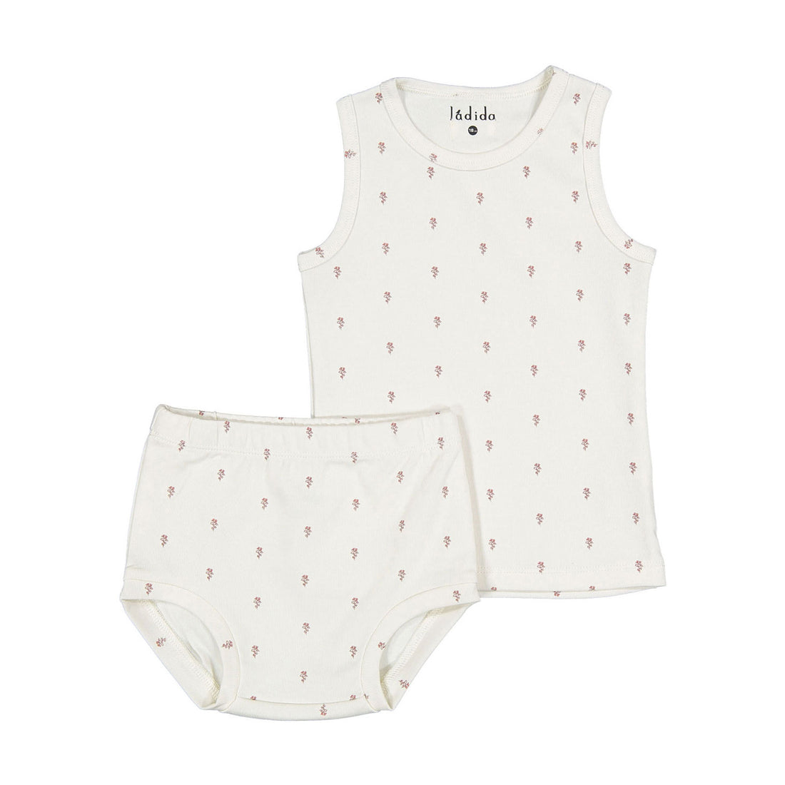 Ladida Layette Pink Tiny Rose Bloomer Set