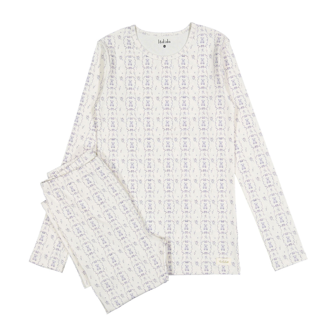 Ladida Layette Blue Teddy Pajamas