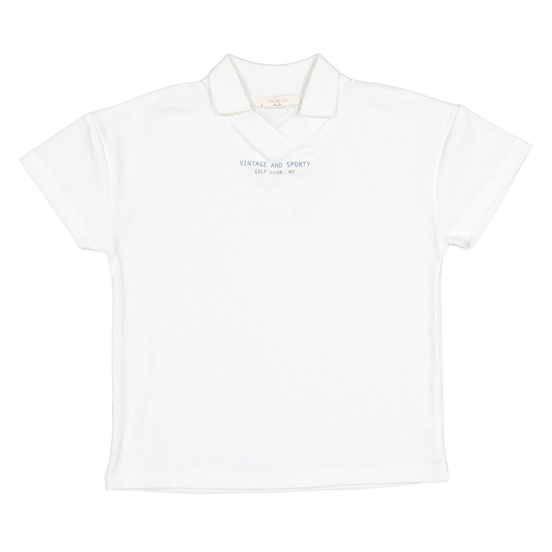 Calla Lili  White Golf T-shirt