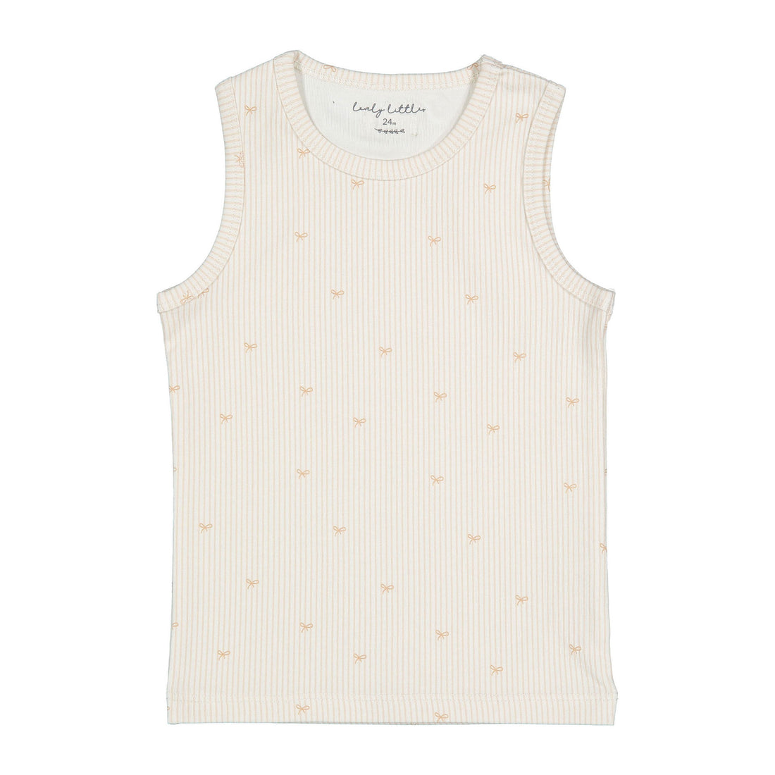 Lovely Littles The Printed Tank - Pink Bow