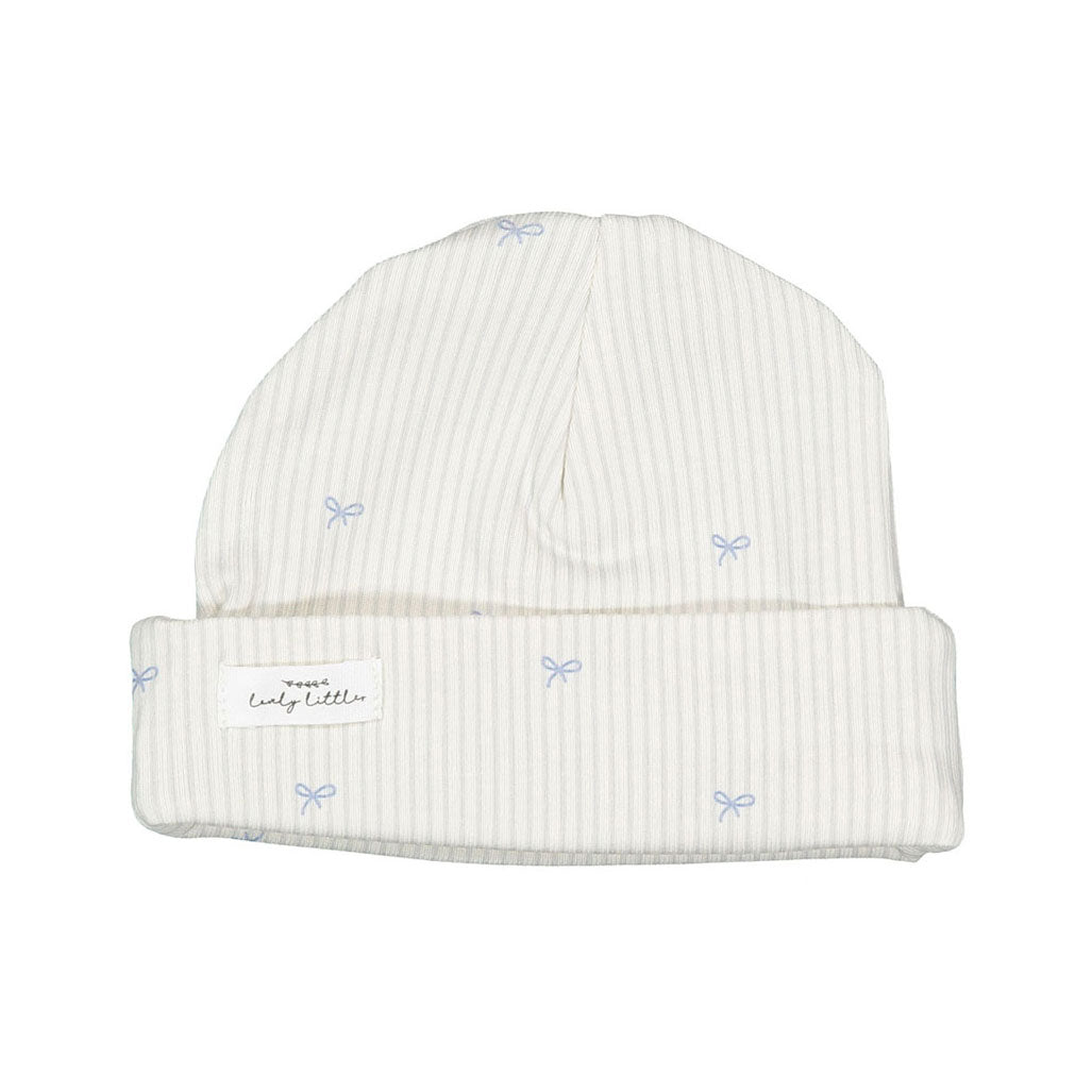 Lovely Littles The Printed Hat - Blue Bow