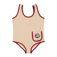 L by Ladida Red Striped Swimsuit