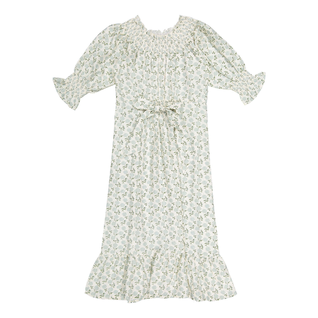 Clubhouse Blue Floral Waisted Dress
