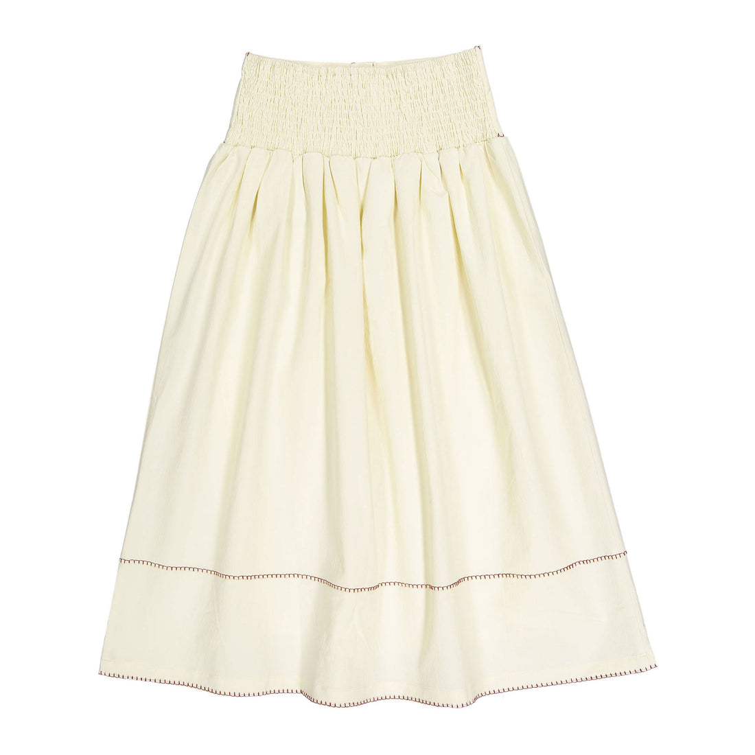 Clubhouse Cream Embroidered Maxi Skirt