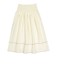 Clubhouse Cream Embroidered Maxi Skirt