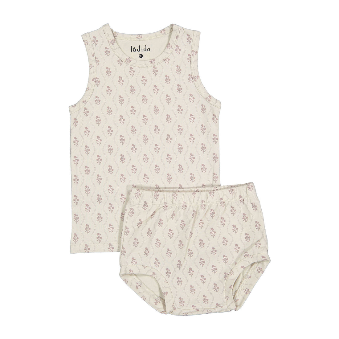 Ladida Layette Pink Tapestry Bloomer Set