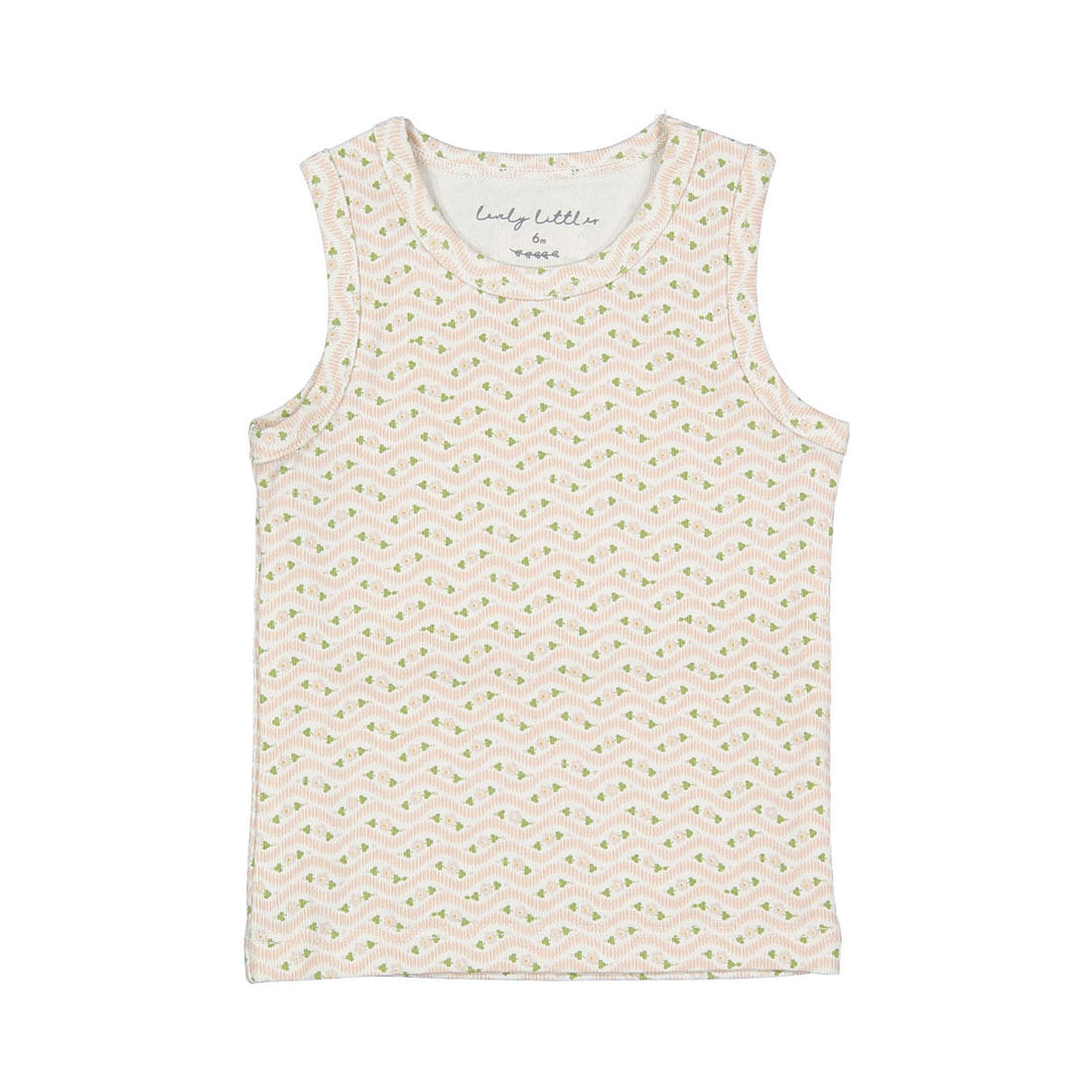 Lovely Littles The Printed Tank - Elsie Pink