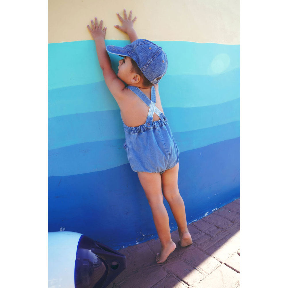Calla Lili  Denim Blue Nautical Romper