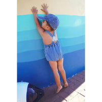 Calla Lili  Denim Blue Nautical Romper