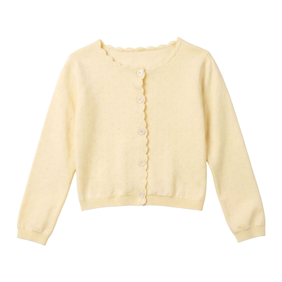 Calla Lili  Yellow Pointelle Cardigan