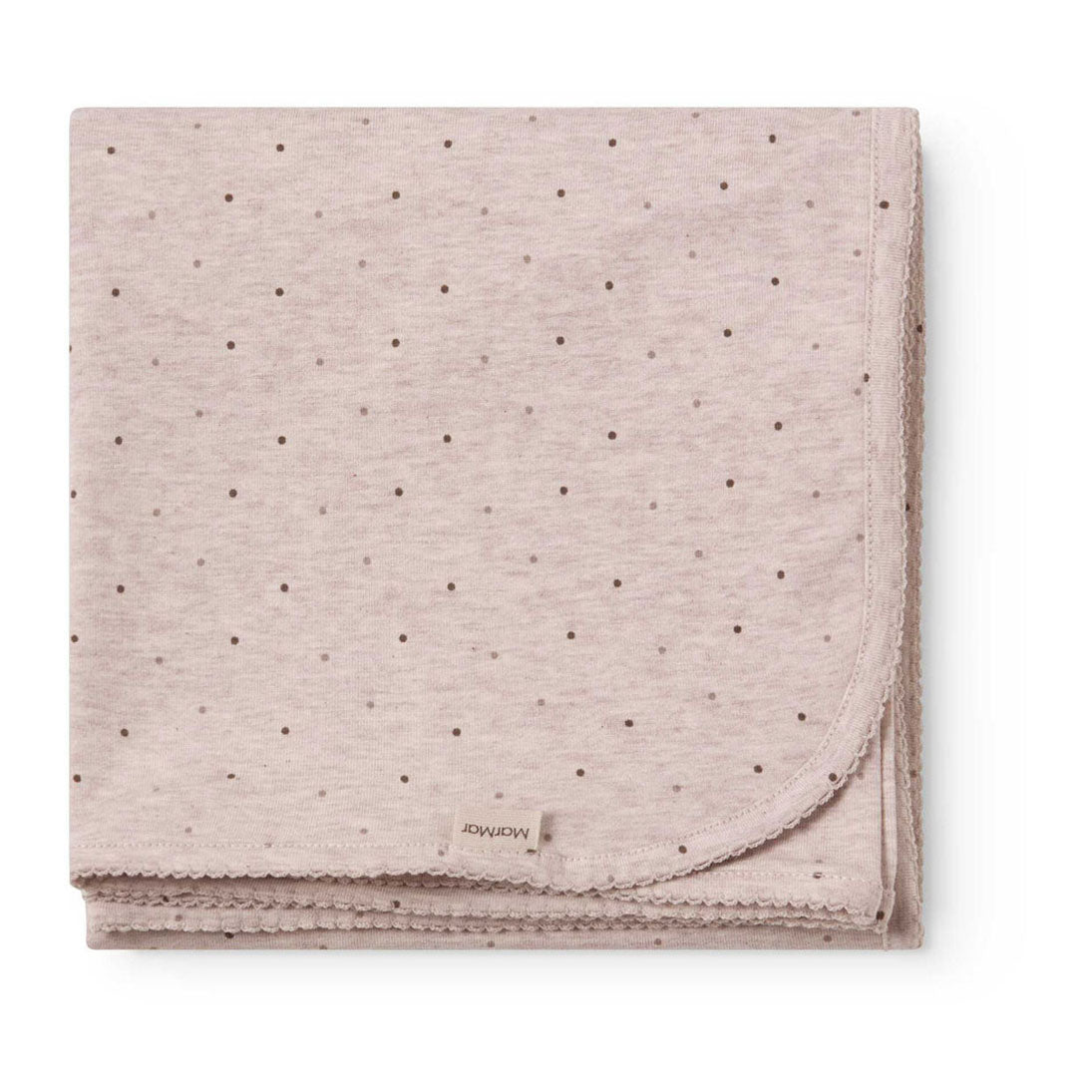 MarMar Copenhagen  Beige Mel Dot Alida Blanket