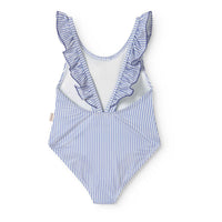 MarMar Copenhagen  Bolich Blue Stripe Swilla Bathing Suit