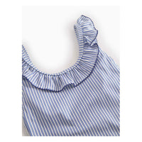 MarMar Copenhagen  Bolich Blue Stripe Swilla Bathing Suit