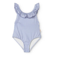 MarMar Copenhagen  Bolich Blue Stripe Swilla Bathing Suit