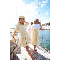 Calla Lili  Yellow Linen Skirt