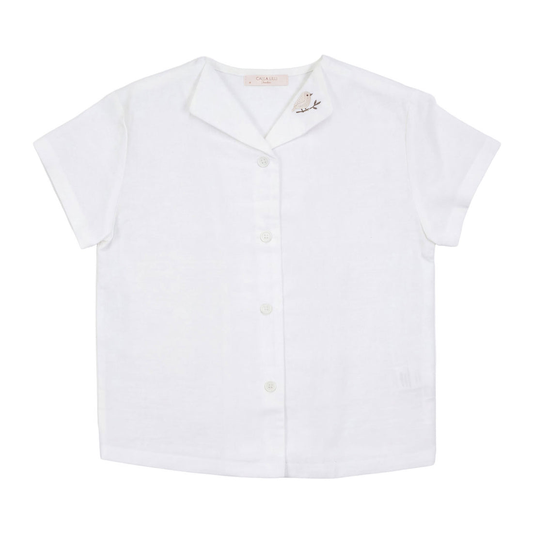 Calla Lili  White/Sand Linen Shirt