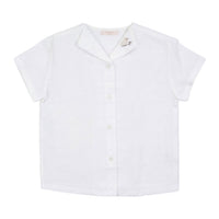 Calla Lili  White/Sand Linen Shirt