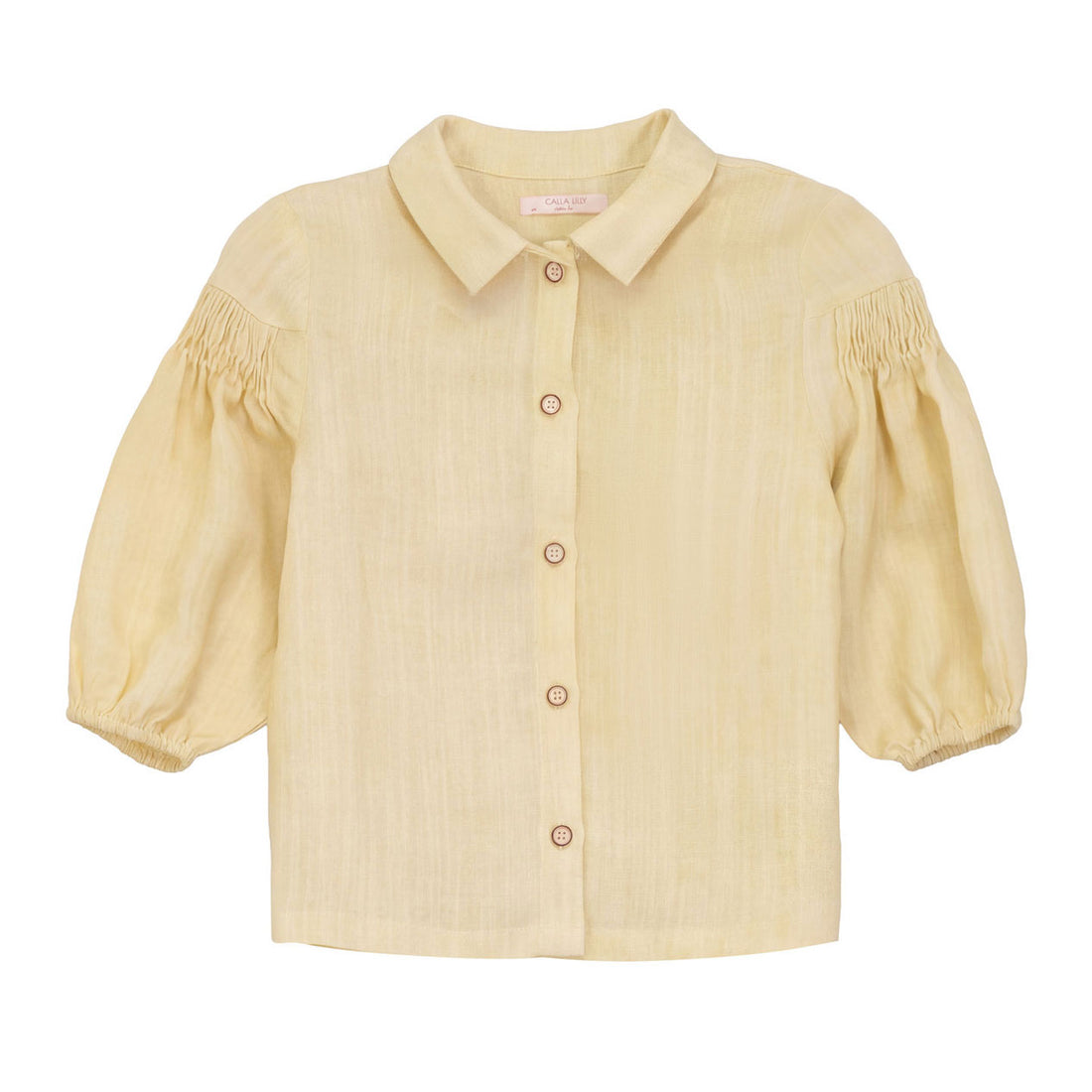 Calla Lili  Yellow Collar Shirt