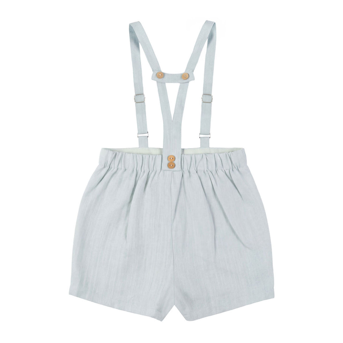 Calla Lili  Blue Sage Suspenders Shorts
