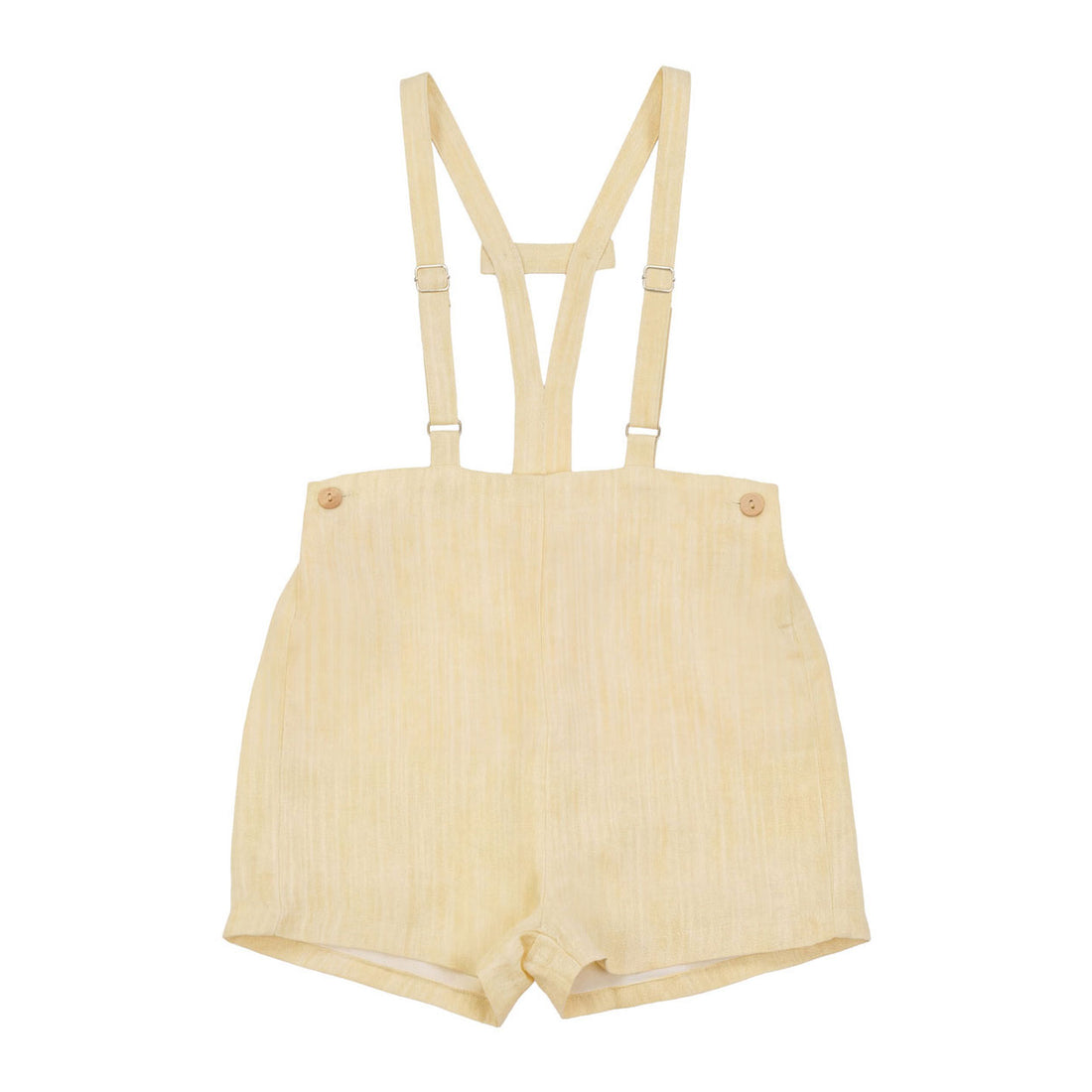 Calla Lili  Yellow Suspenders Shorts