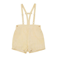 Calla Lili  Yellow Suspenders Shorts