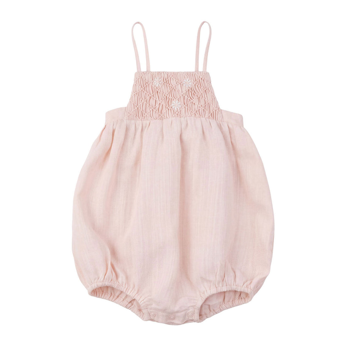 Calla Lili  Pink Linen Romper