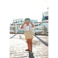 Calla Lili  Yellow Linen Romper