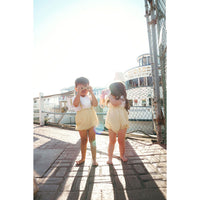 Calla Lili  Yellow Linen Romper