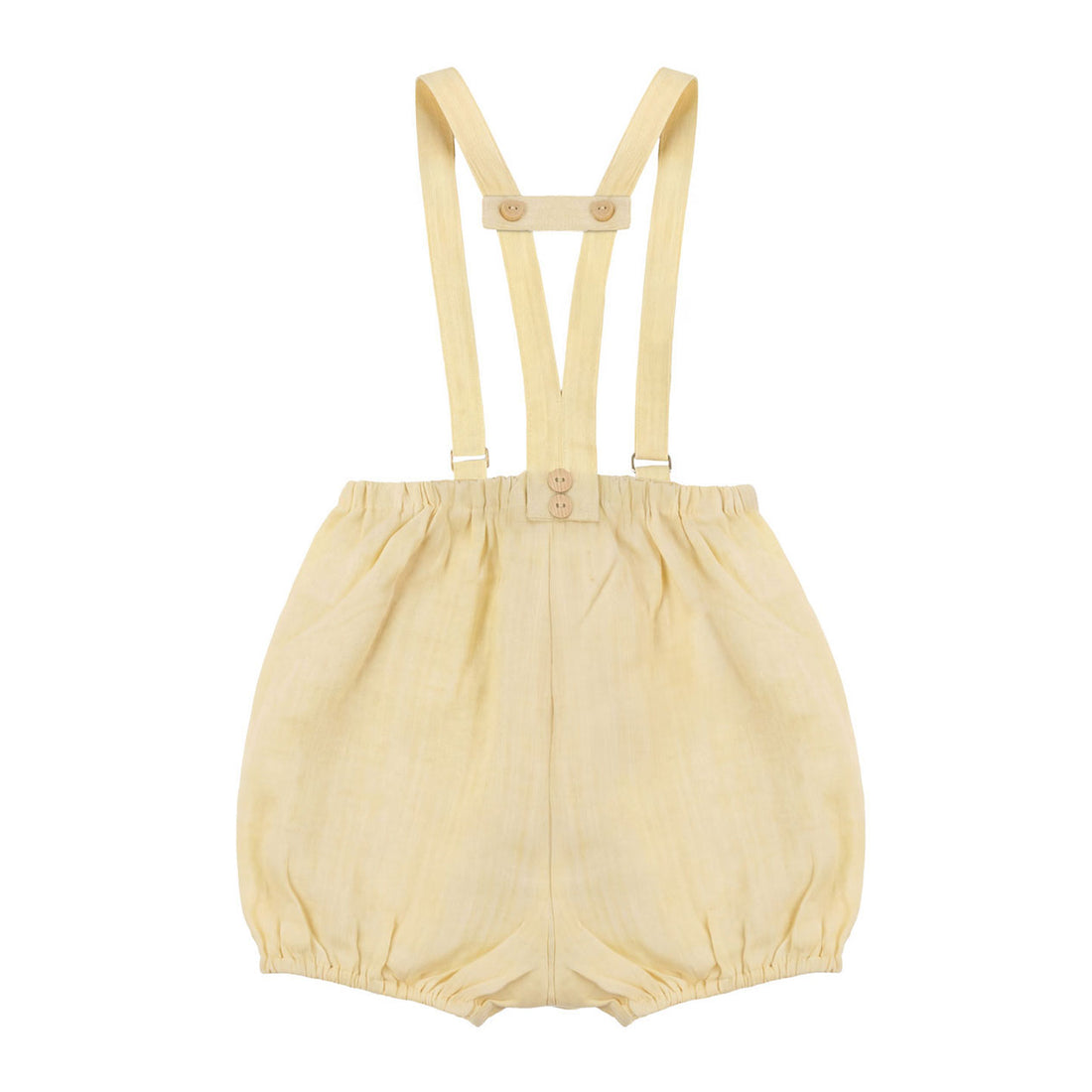 Calla Lili  Yellow Linen Romper