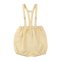 Calla Lili  Yellow Linen Romper
