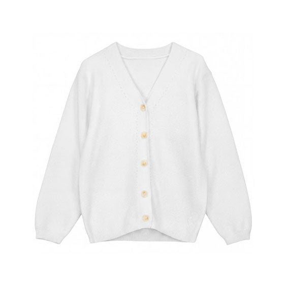 Calla Lili  White Knit Cardigan