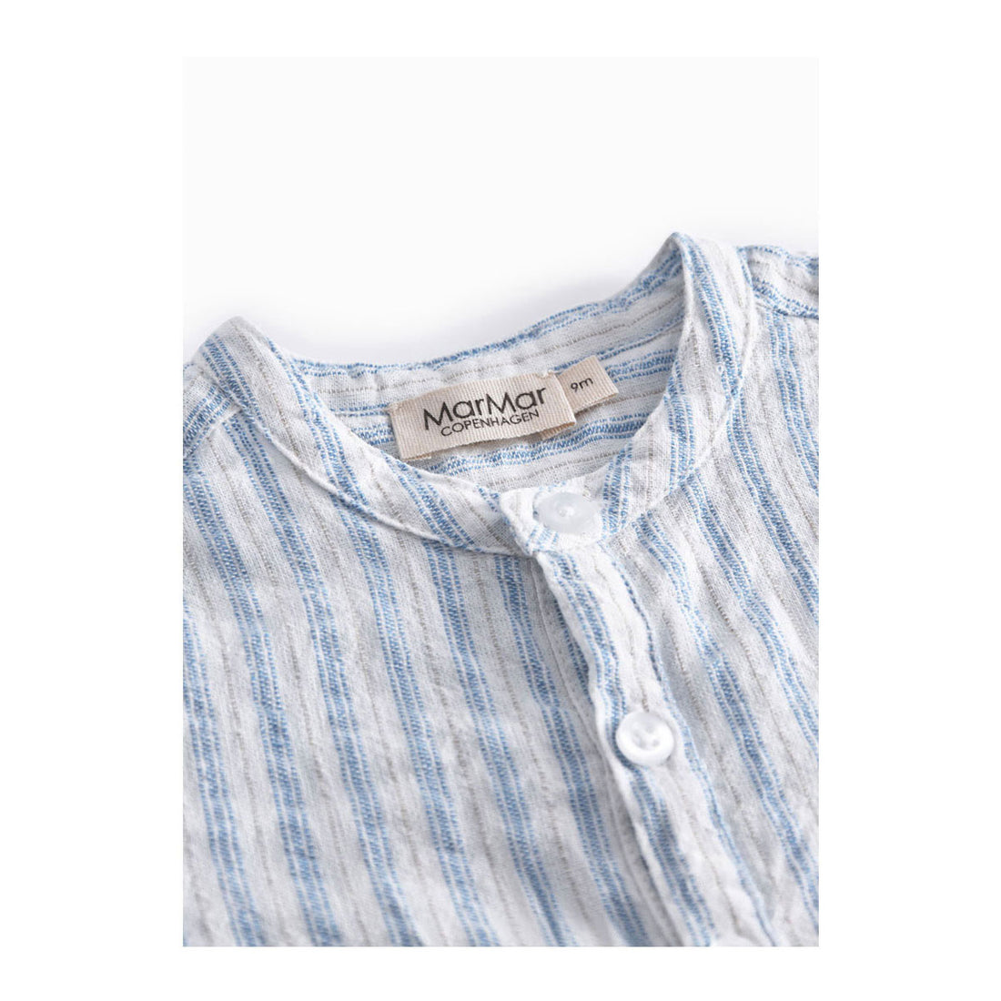 MarMar Copenhagen  Surf Blue Stripe Totoro Baby Shirt