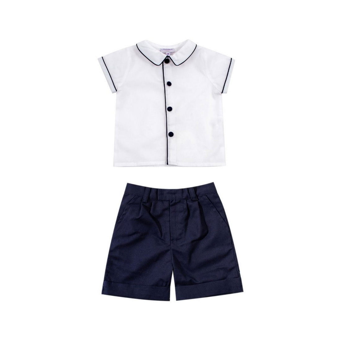 Kidiwi Navy Pique Adam Shorts